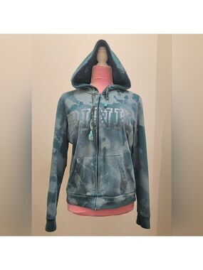PINK Victoria's Secret Green Tie-Dye Sweatshirt